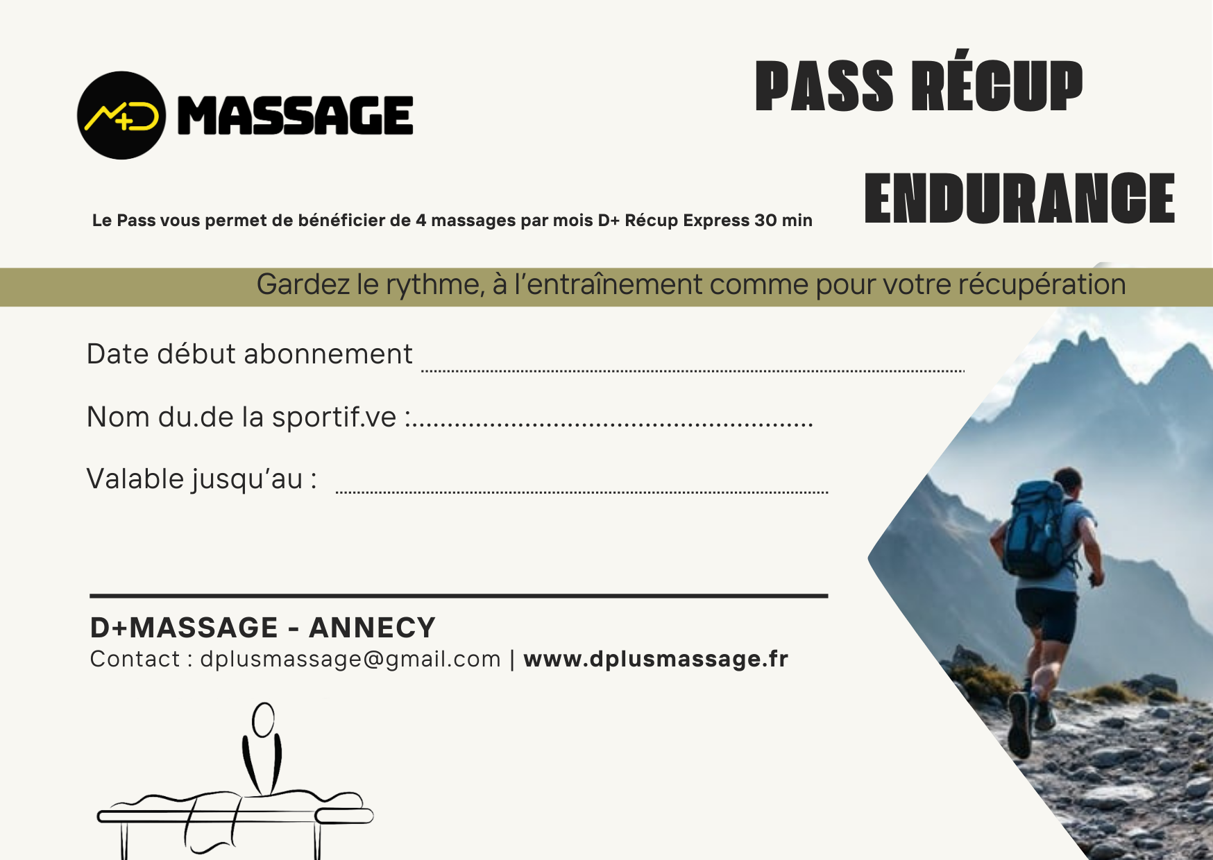 PASS D+ RECUP' Endurance