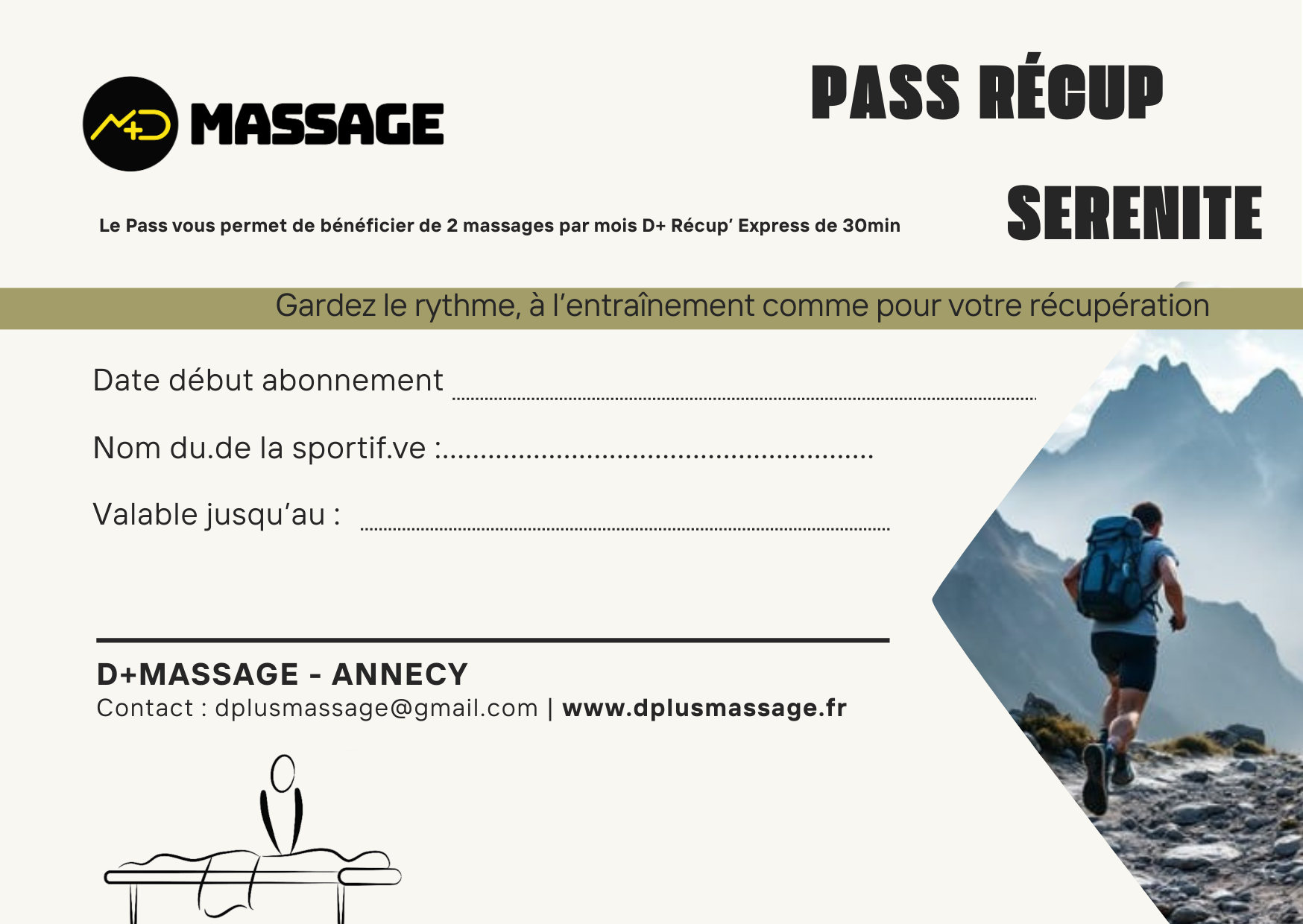 PASS D+ RECUP' Sérénité